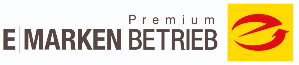 Gelbes Quadrat, rotes Blitz-Symbol.